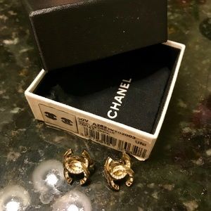Authentic Chanel Clip On Earrings.